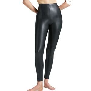Commando Faux Leather Leggings Black Size L Perfect Control High Rise Shaping